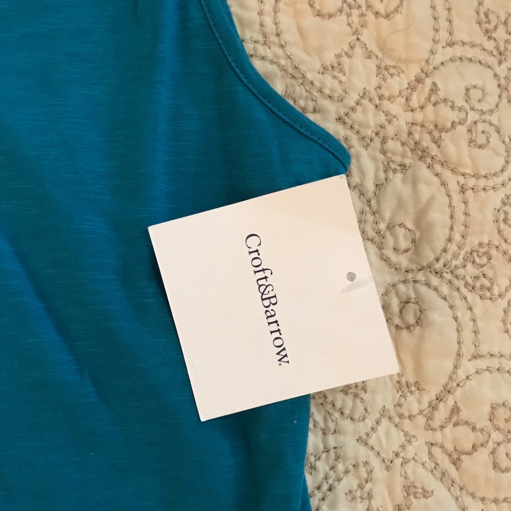 NWT Croft & Barrow Size Medium Blue Top